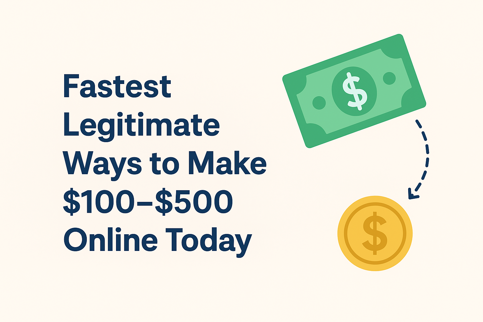 What Are the Fastest Legitimate Ways to Make Money Online Today