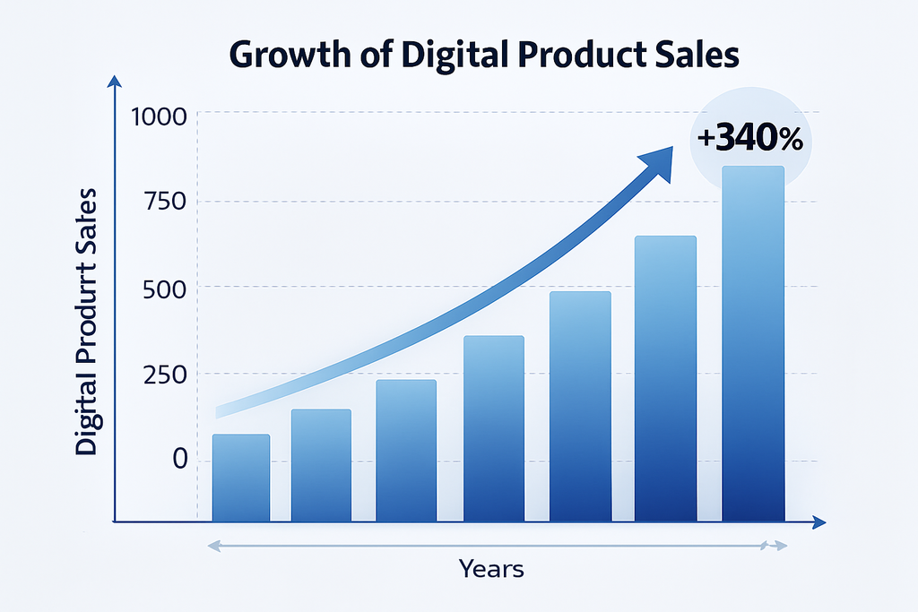 best digital product to sell online market growth chart
